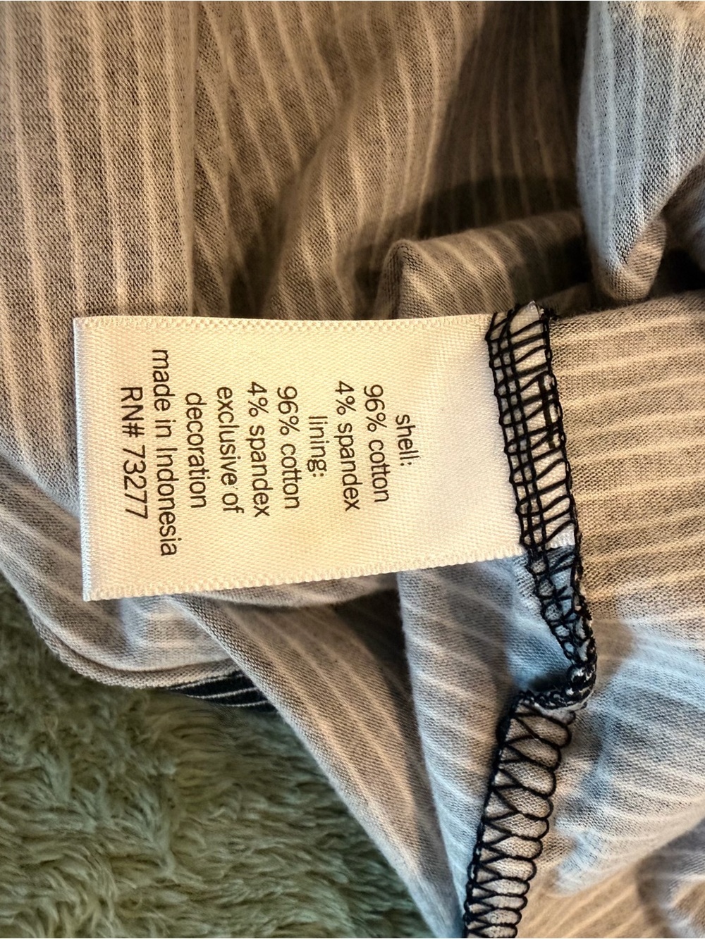 SO Black & Gray Striped Ruched Cami Tank with Adjustable Straps XXL - Picture 8 of 13